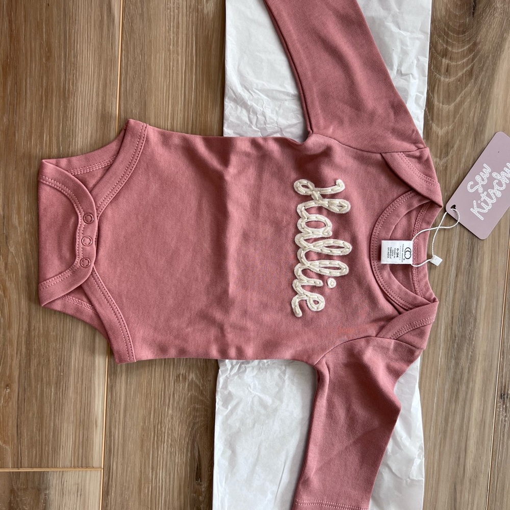 Embroidered Baby Onesie